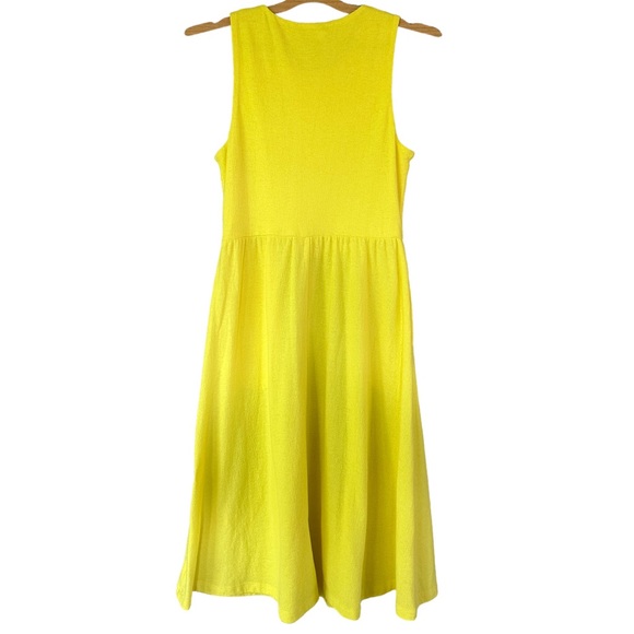 Draper James Yellow Sleeveless Knit Midi Dress Size Small - Picture 3 of 6